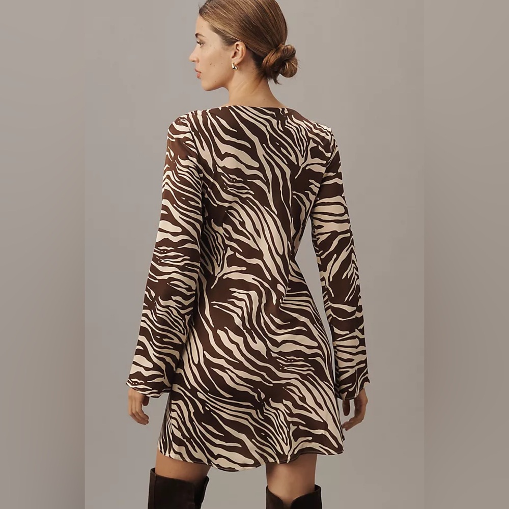 Reformation Pike Satin Mini Dress, NWT - Picture 4 of 7
